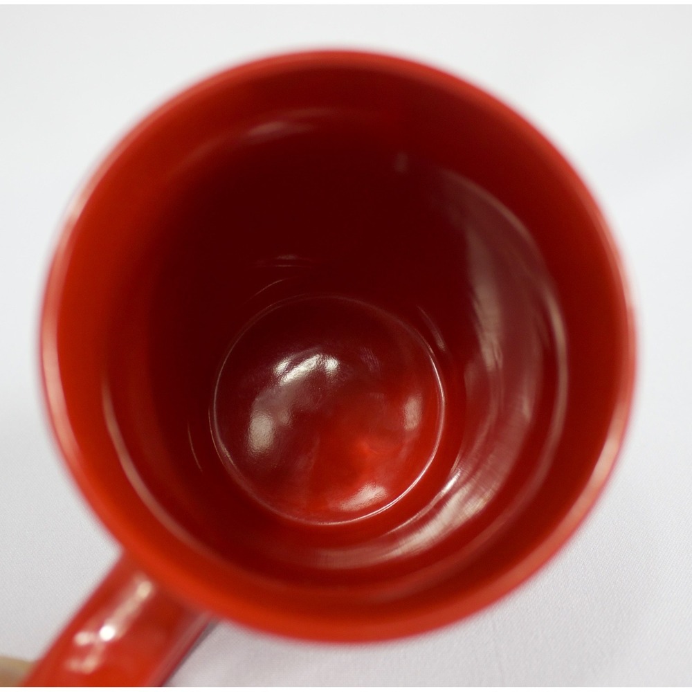 Victoria's Secret PINK Ceramic Coffee Mugs 16.9 fl oz Red Black Set of 2 - Picture 7 of 13